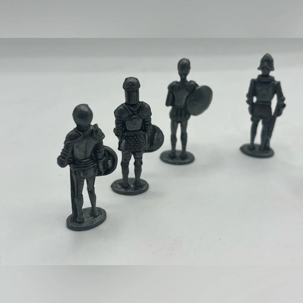 6 Pewter Knight 1.5" Figurines Knights, Medieval, Fantasy, Dragons - Picture 4 of 7
